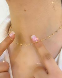 گردنبند گوی پر البرنادو N0267